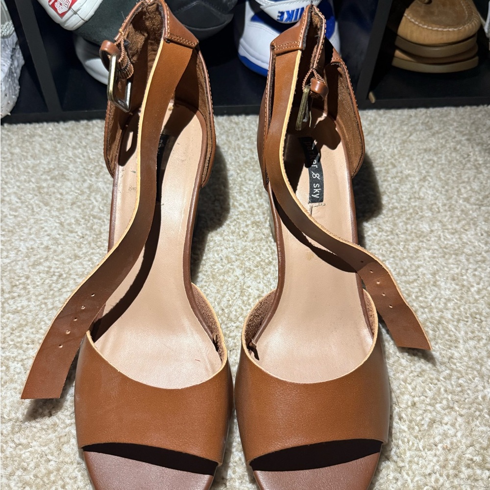 Brown Leather Women's Sandals